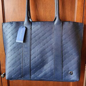 NEW NAUTICA Large Zip Tote "Set Adrift" Indigo Navy Blue Women Bag NEW